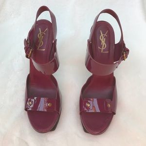YSL platform heels